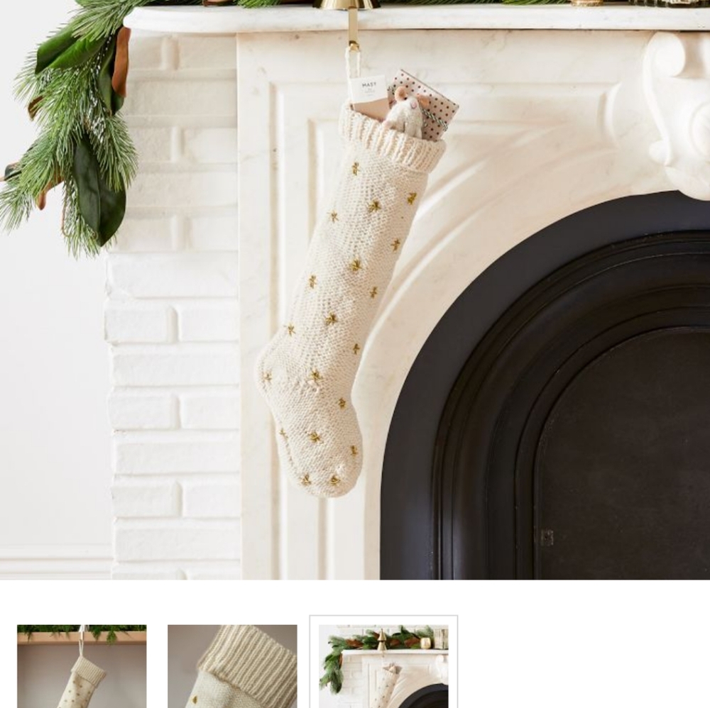 2 West Elm Christmas Stocking